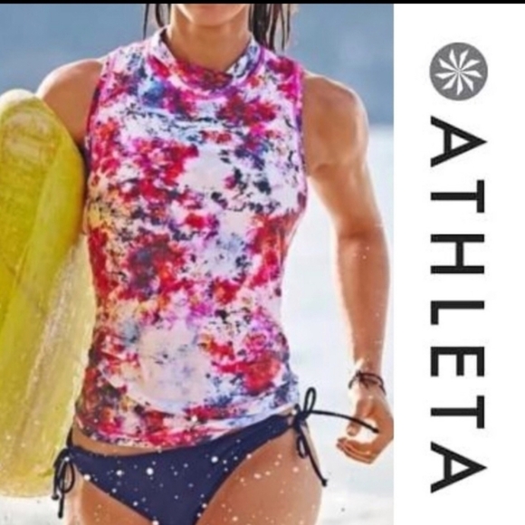 Athleta Hypersonic Rash Guard Tank - Picture 1 of 6